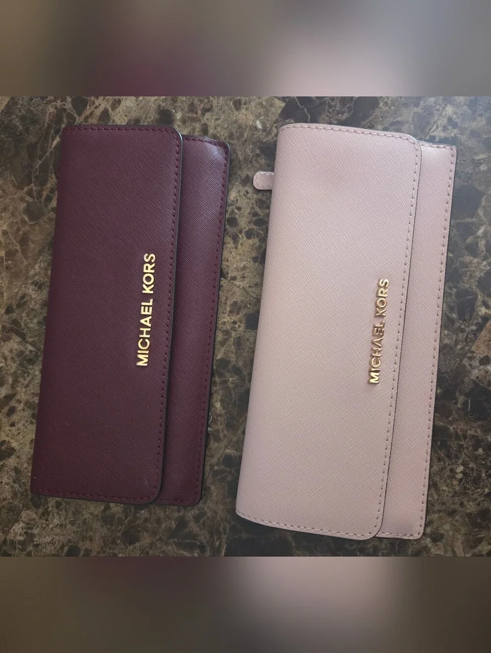 Michael Kors Saffiano Leather Jetset Slim Wallet Bundle Brand New!